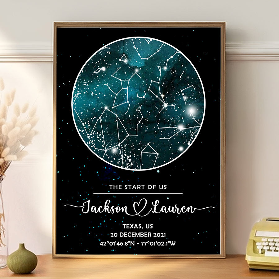 Personalized Valentines Day Gifts | Personalized Valentines Gifts for Husband | Couples Canvas Painting