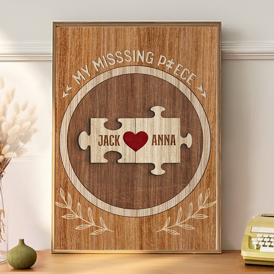 Personalized Valentines Day Gifts | Personalized Valentines Day Gifts for Him | Couple Canvas