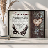 Personalized Valentines Gift for Him | Custom Canvas Print