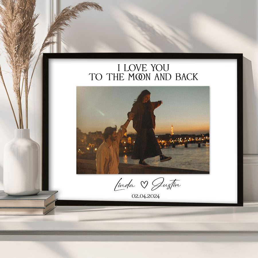 Personalized Valentines Gift for Him | Valentine Custom Canvas Print