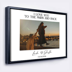 Personalized Valentines Gift for Him | Valentine Custom Canvas Print