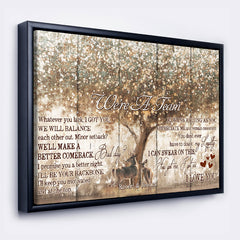 Personalized Valentines Gift for Him | Valentine Canvas Print