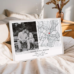 Personalized Valentines Gift for Him | Map Valentine