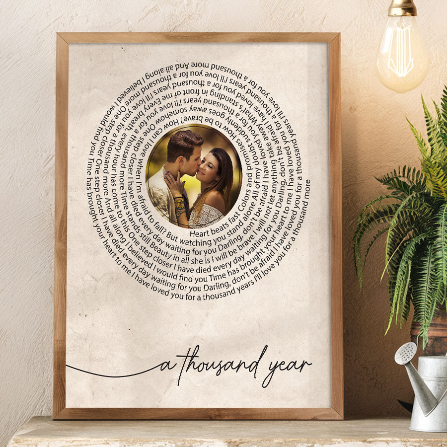 Personalized Valentines Gift for Husband | Valentine Canvas Art