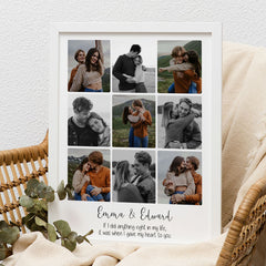 Personalized Valentines Gift for Husband | Valentine Canvas Art Print