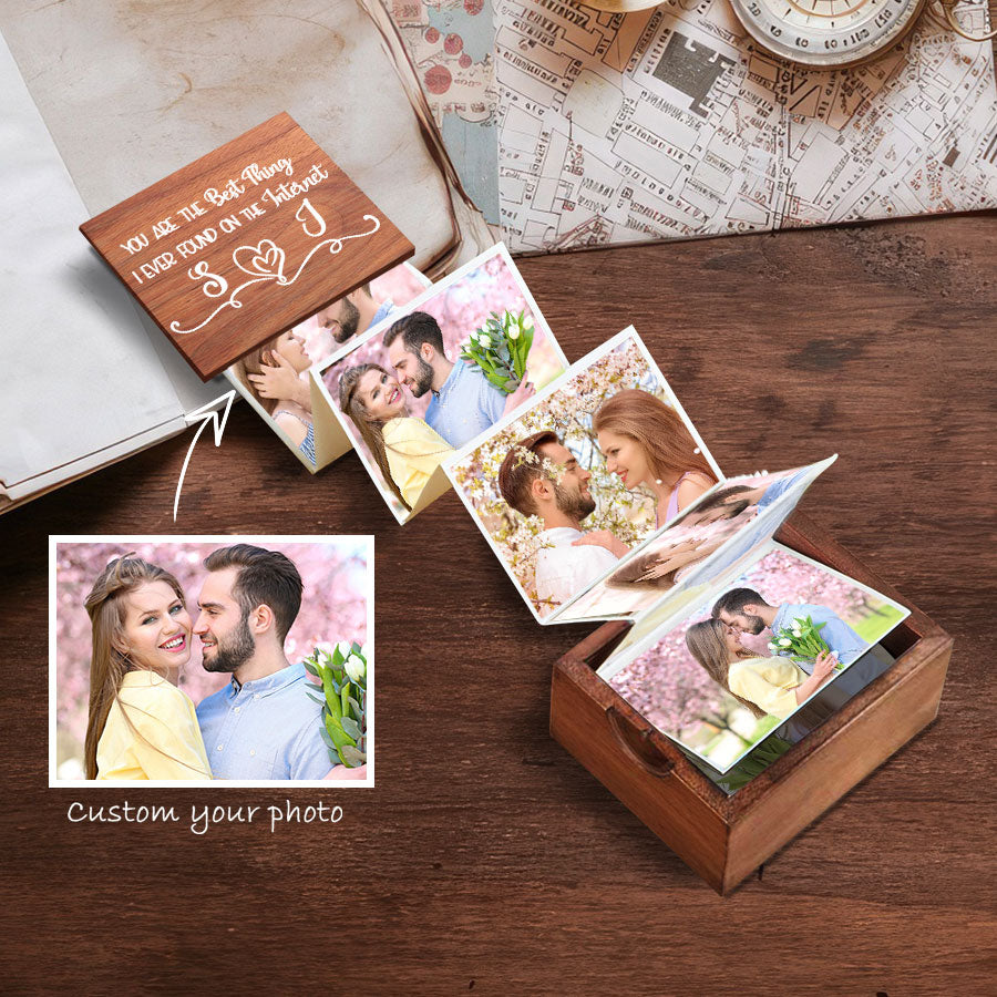 Personalized Valentines Gifts for Boyfriend | Photo Gift Box