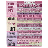 Personalized Valentines Gifts for Boyfriend | Custom Blanket