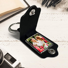 Personalized Valentines Gifts for Him | Leather Keychain Custom