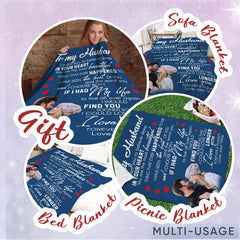 Personalized Valentines Gifts for Husband | Custom Blankets