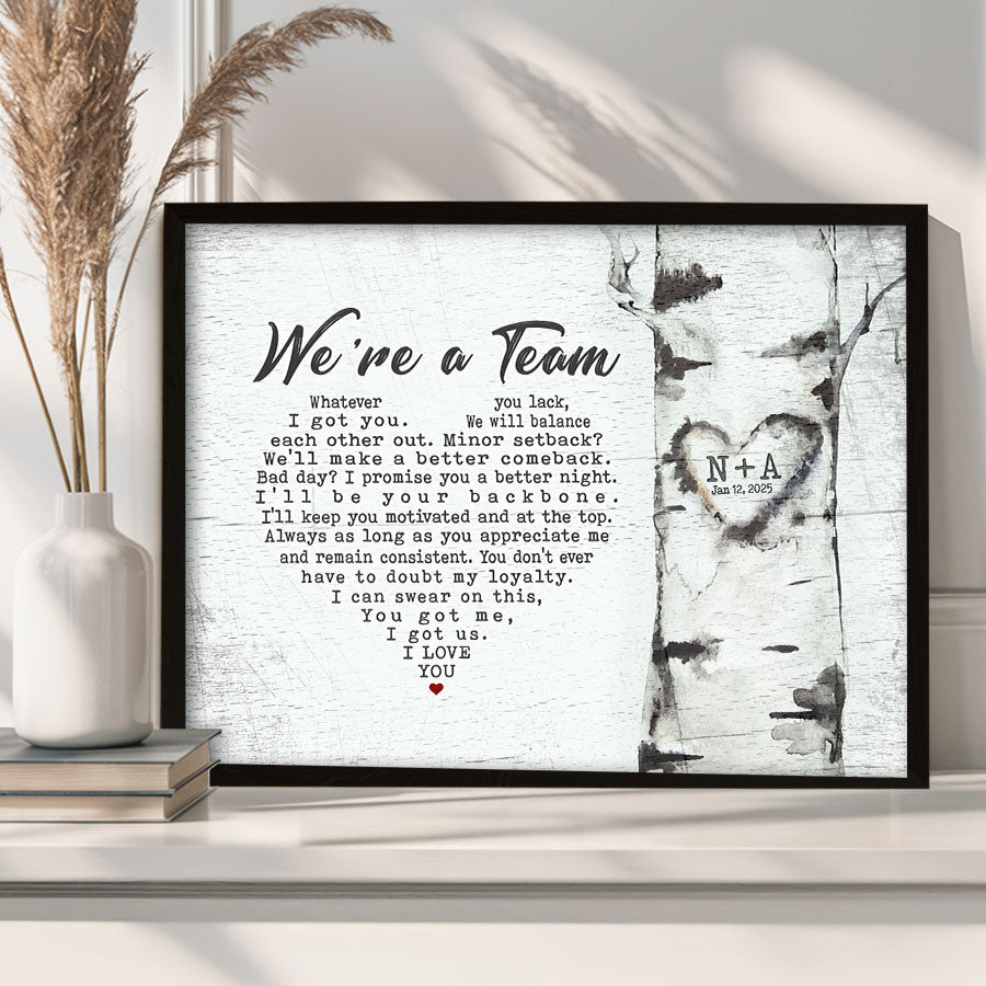 Valentine Day Gifts for Him Personalized | Valentines Day Canvas