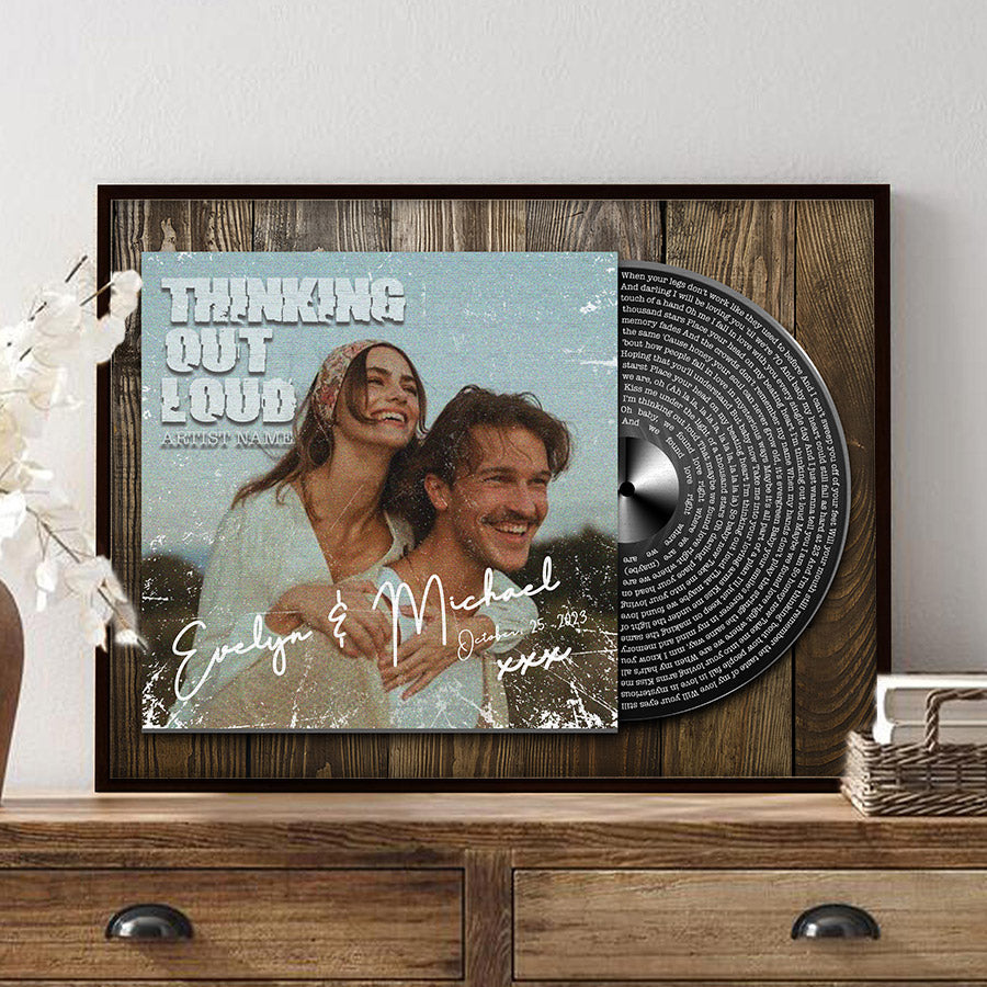 Valentines Day Gifts Song Lyrics on Canvas | Personalized Valentines Day Gifts for Him