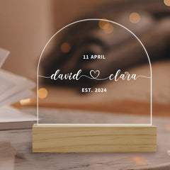 Wedding Gift Idea | Personalized Night Light