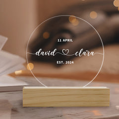 Wedding Gift Idea | Personalized Night Light