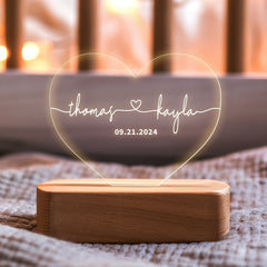 Wedding Gift | Custom Night Light for Couple