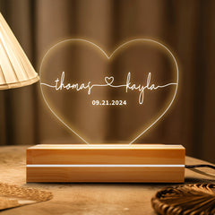Wedding Gift | Custom Night Light for Couple