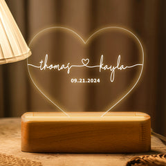 Wedding Gift | Custom Night Light for Couple