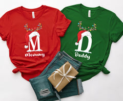 Personalized Family Christmas Shirts, Matching Custom Name Shirts