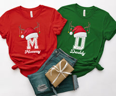 Custom Name Family Christmas Shirts, Custom Monogrammed Shirts