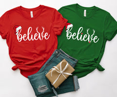 Believe Christmas Shirt, Matching Family Shirts