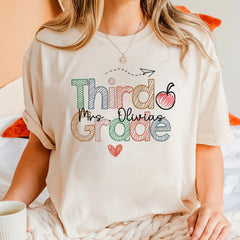 Comfort Color Third Grade Teacher Shirt