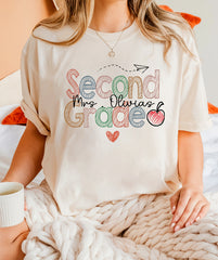 Comfort Color Second Grade Teacher Shirt