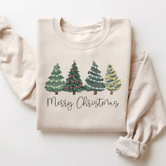 Christmas Trees Sweatshirt | Holiday Sweatshirt For Family