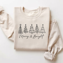 Merry And Bright Tree Sweatshirts