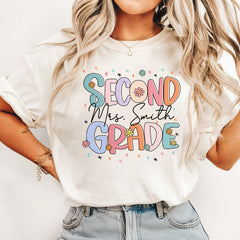 Custom Second Grade Teacher Shirt