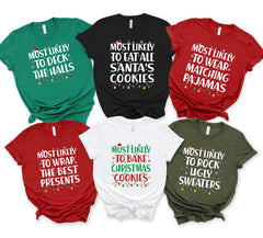 Personalized Most Likely To Christmas Shirt, Christmas Shirts