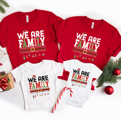 We Are Family Christmas Shirts, Matching Family Christmas Shirts