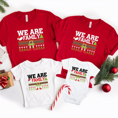 We Are Family Christmas Pajamas, Matching Christmas Family Shirt