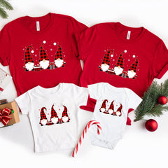 Christmas Family Matching Gnomes T-shirt