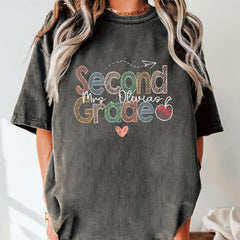 Comfort Color Second Grade Teacher Shirt