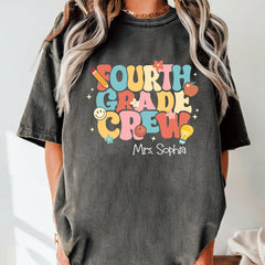 Retro 4th Grade Crew Comfort Colors Tee