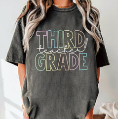 Comfort Color Third Grade Teacher Shirt