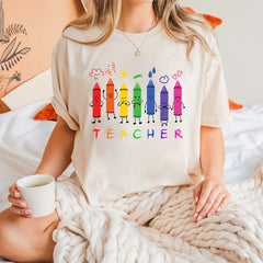 Cute Crayon Teacher Shirt, Back To School Shirt