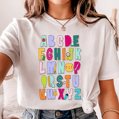 Colorful Alphabet ABC Shirt