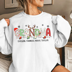Grandma Sweatshirt With Custom Grandkid Name