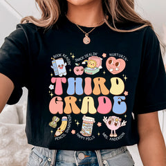 Personalized Third Grade Teacher Shirt