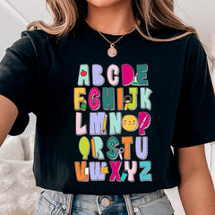 Colorful Alphabet ABC Shirt