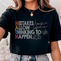 Mistakes Allow Thinking To Happen Shirt Math Teacher Shirt