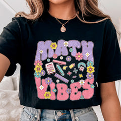 Math Vibes Teacher Shirt