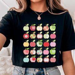 Folk Art Apples Teacher T-shirt