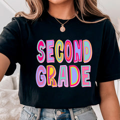 Second Grade Rainbow Shirt, 2nd Grade Squad Shirt