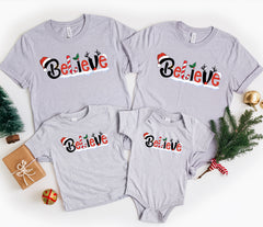 Believe Christmas Matching Shirts For Family