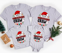 Custom Christmas Crew Family Matching T-shirts