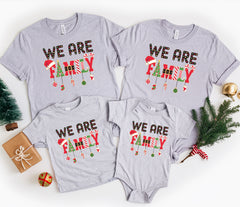 We Are Family Christmas Shirts, Xmas Holiday Family Gifts