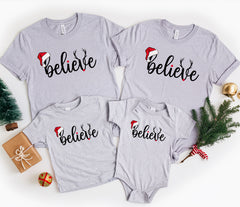 Believe Christmas Shirt, Matching Family Shirts