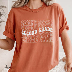 Rock your 2nd grade class in style with our Comfort Colors Teacher Shirt