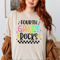 Retro Fourth Grade Rocks Shirt